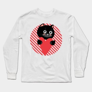 My heart My Cat, Meoww Long Sleeve T-Shirt